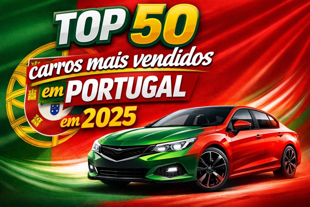 TOP 50: Lista dos carros mais vendidos em Portugal no ano de 2025